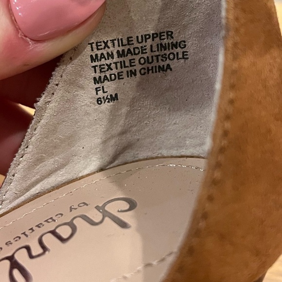 Charles by Charles David Light Brown Wedge Sandals - Picture 9 of 15